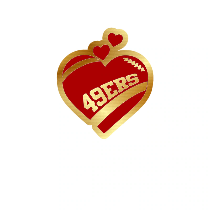 San Francisco 49ers - Image 7 - Gold Chrome Vinyl Sticker - Custom Size