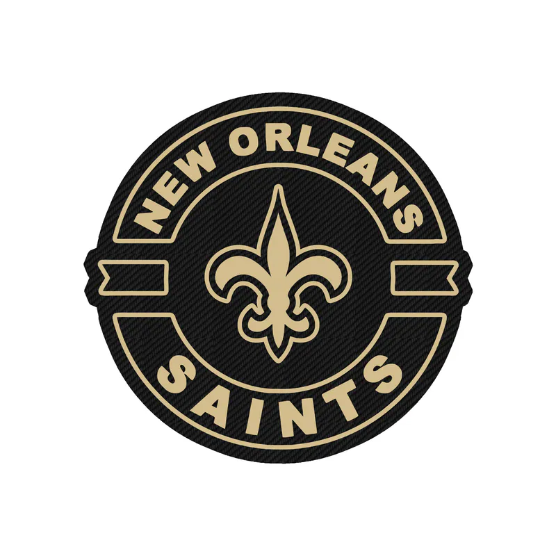 New Orleans Saints - Image 3 - Carbon Fiber Vinyl Sticker - Custom Size