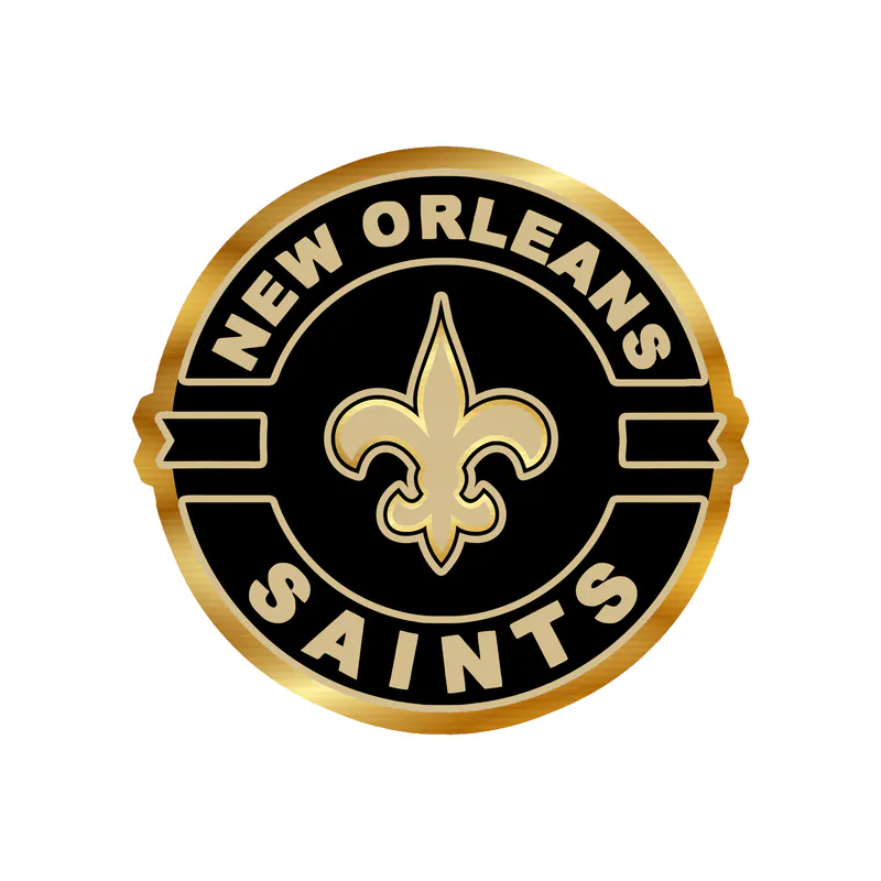 New Orleans Saints - Image 3 - Gold Chrome Vinyl Sticker - Custom Size