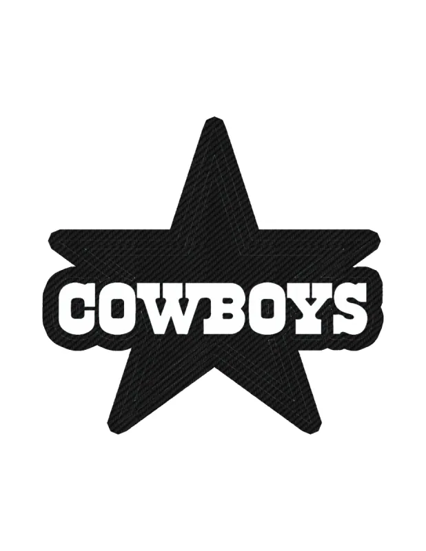 Dallas Cowboys - Star - Image 2 - Carbon Fiber Vinyl Sticker - Custom Size
