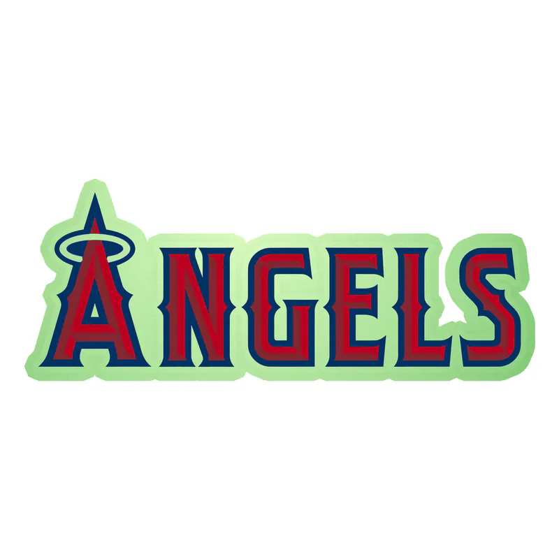 Los Angeles Angels - Angels -  Glow in the Dark Vinyl Sticker - Custom Size