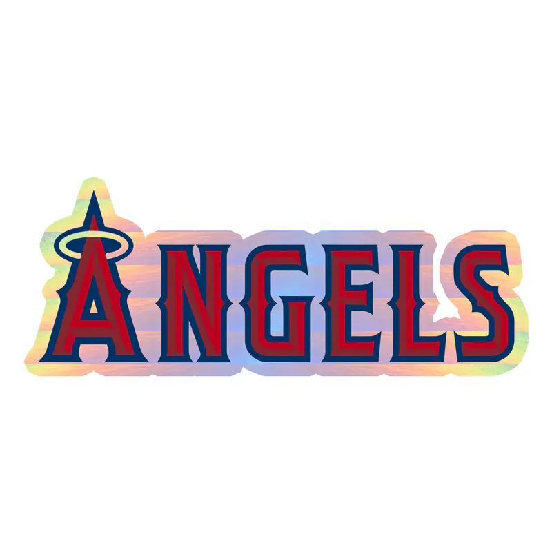 Los Angeles Angels - Angels -  Holographic Vinyl Sticker - Custom Size