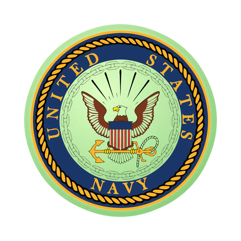 Navy Glow in the Dark Vinyl Decal