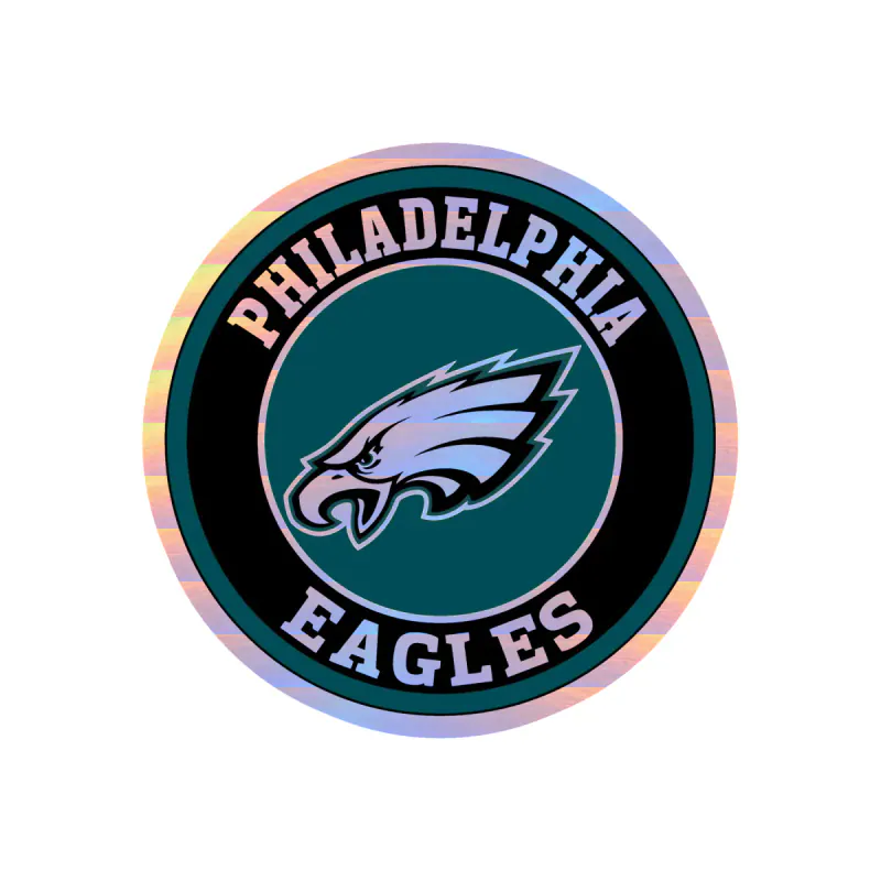 Philadelphia Eagles - Image 15 - Holographic Vinyl Sticker - Custom Size