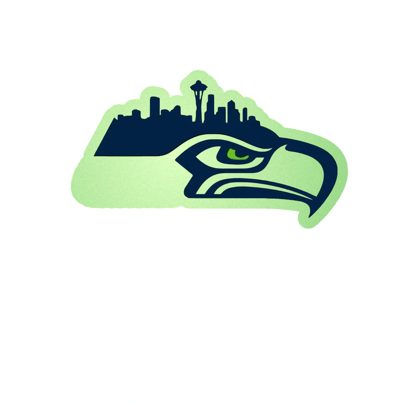 Seattle Seahawks - Image 5 - Glow in the Dark Vinyl Sticker - Custom Size