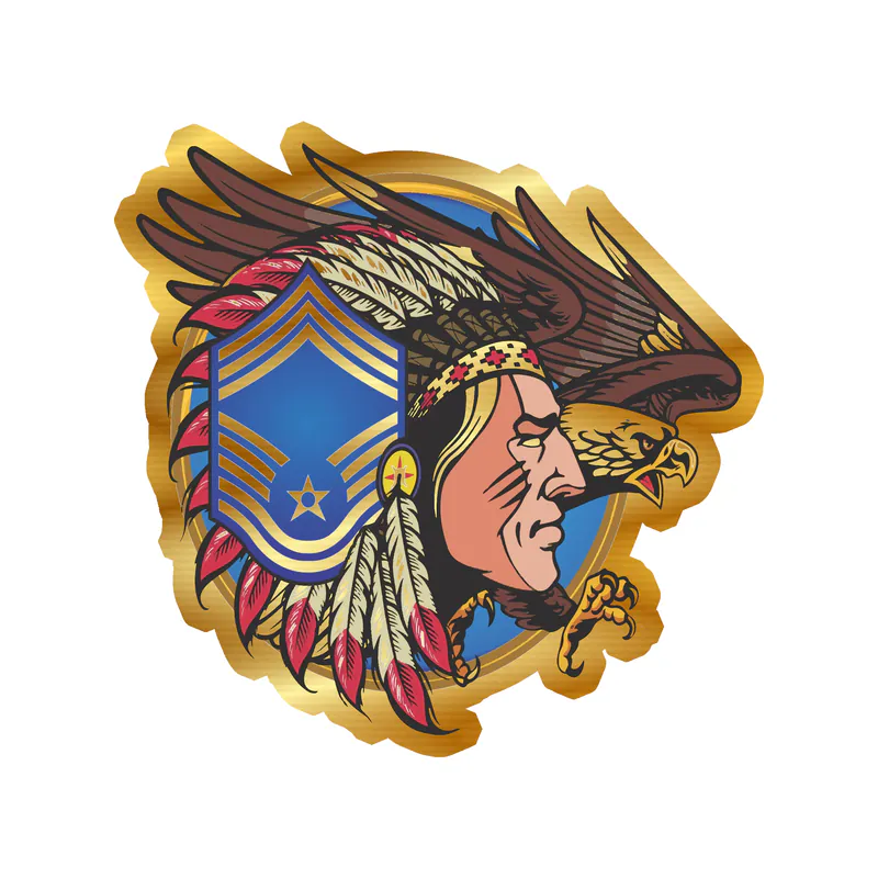 Air Force - Gold Chrome Vinyl Decal