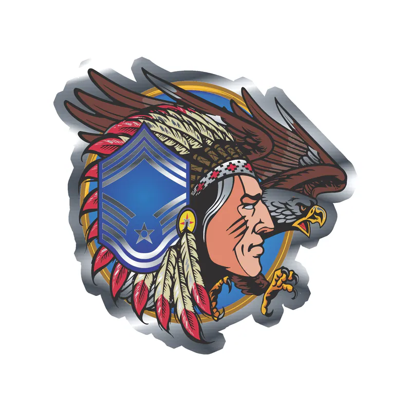 Air Force - Silver Chrome Vinyl Decal