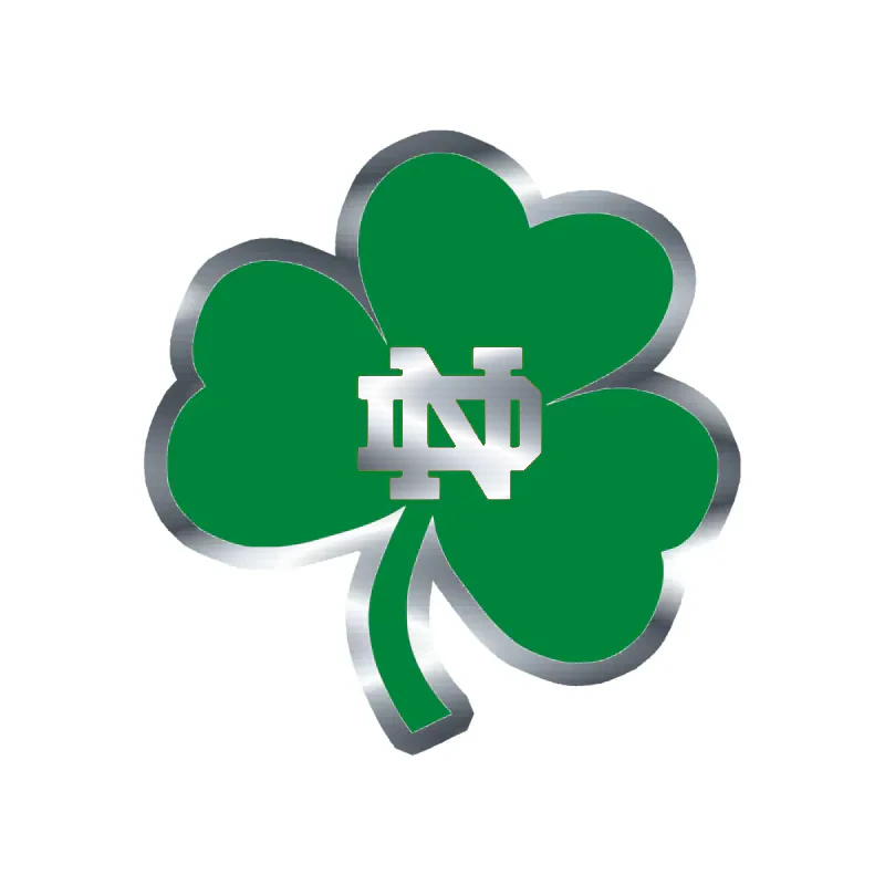 Notre Dame - Image 2 - Silver Chrome Vinyl Decal - Custom Size