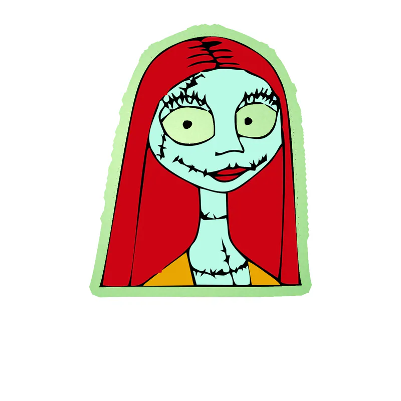 Nightmare Before Christmas Glow in the Dark Vinyl Sticker - Custom Size