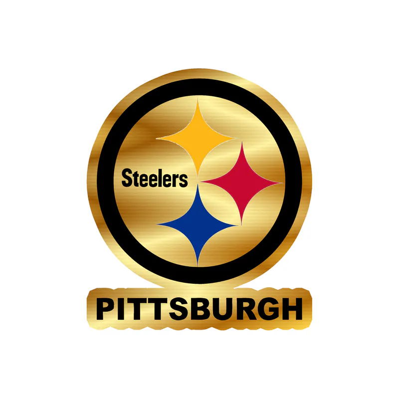 Pittsburgh Steelers - Image 8 - Gold Chrome Vinyl Sticker - Custom Size