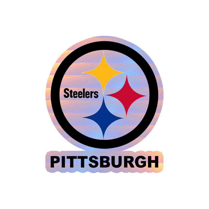 Pittsburgh Steelers - Image 8 - Holographic Vinyl Sticker - Custom Size