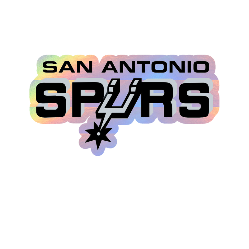San Antonio Spurs - Image 6 - Holographic Vinyl Sticker - Custom Size