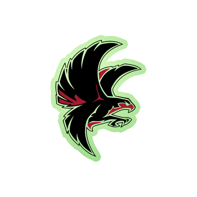 Atlanta Falcons - Falcon - Image 3 - Glow in the Dark Vinyl Sticker - Custom Size