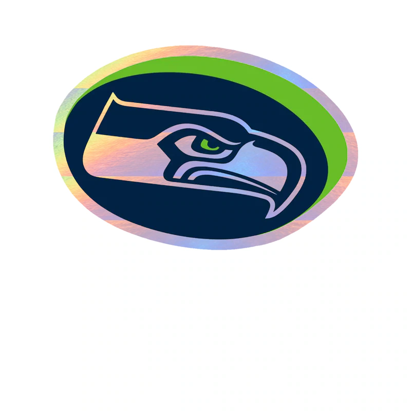Seattle Seahawks - Image 8 - Holographic Vinyl Sticker - Custom Size