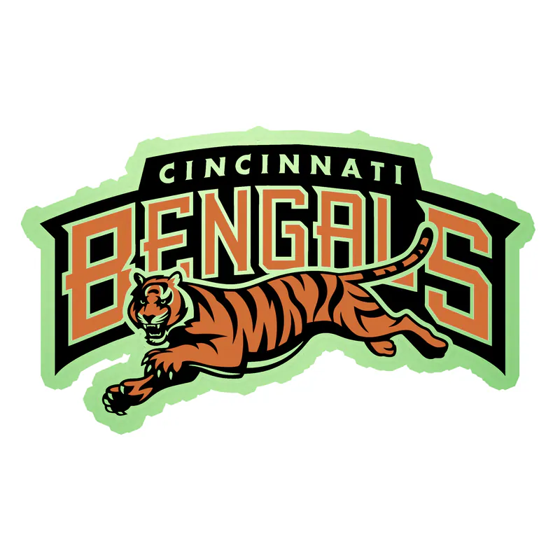 Custom for Cindy's Blitz Board - Bengals - Full Color - Glow in the Dark Vinyl Sticker - Custom Size