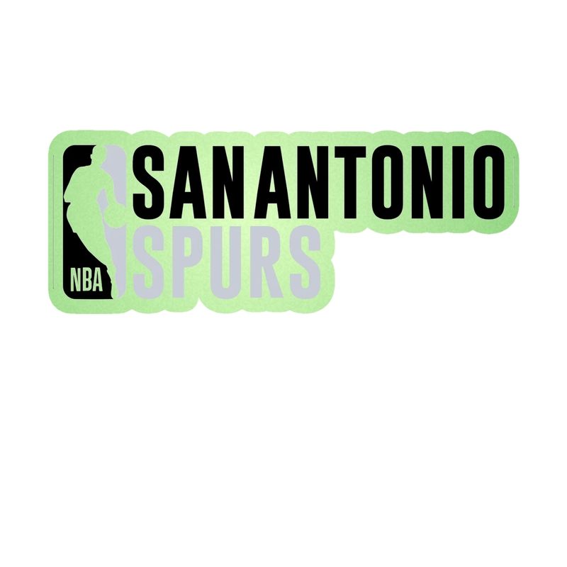 San Antonio Spurs - Image 2 - Glow in the Dark Vinyl Sticker - Custom Size