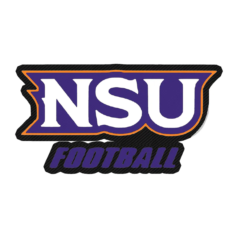 Northwestern State - NSU Football -  Carbon Fiber Vinyl Decal - Custom Size