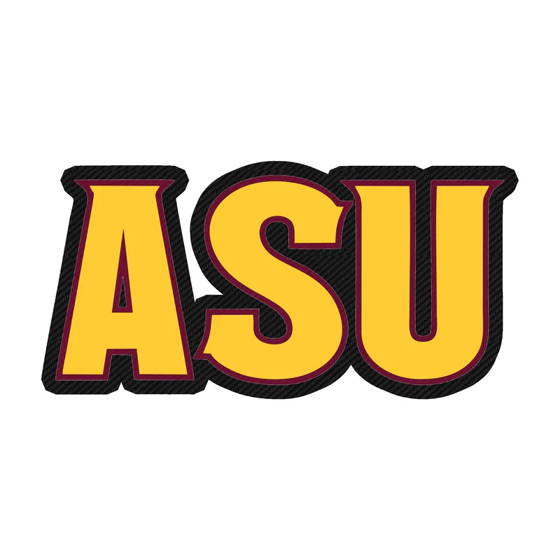Arizona State Sun Devils - Image 4 - Carbon Fiber Vinyl Decal - Custom Size