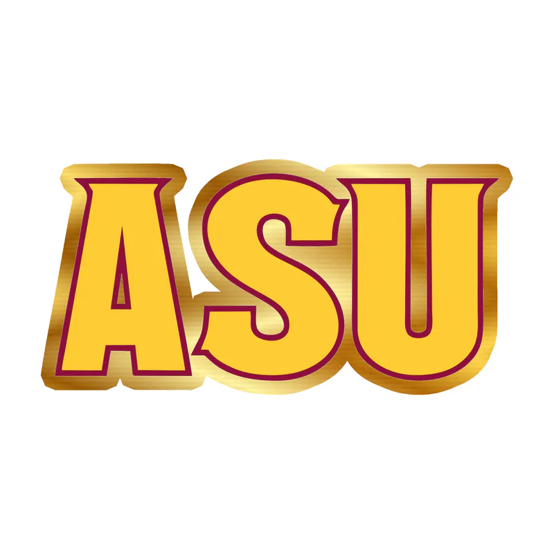 Arizona State Sun Devils - Image 4 - Gold Chrome Vinyl Decal - Custom Size