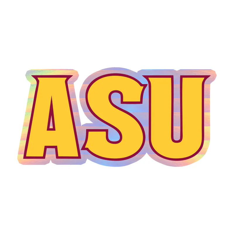 Arizona State Sun Devils - Image 4 - Holographic Vinyl Decal - Custom Size