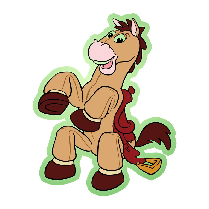 Toy Story Bullseye Glow in the Dark Vinyl Sticker - Custom Size