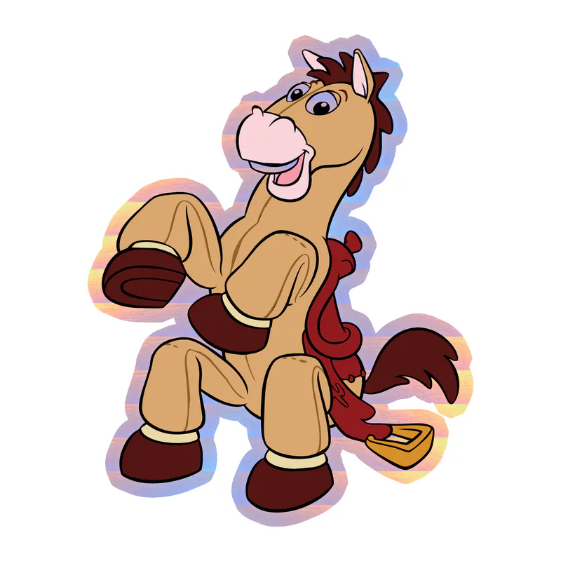 Toy Story Bullseye Holographic Vinyl Sticker - Custom Size