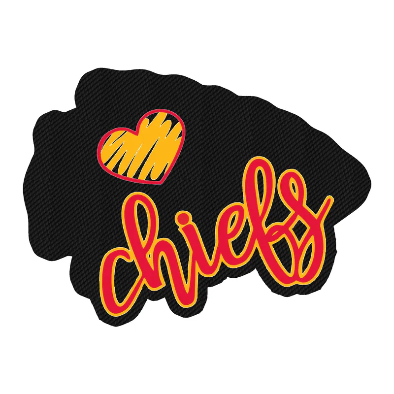 Kansas City Chiefs- Carbon Fiber Vinyl Sticker – Custom Size - Image 5