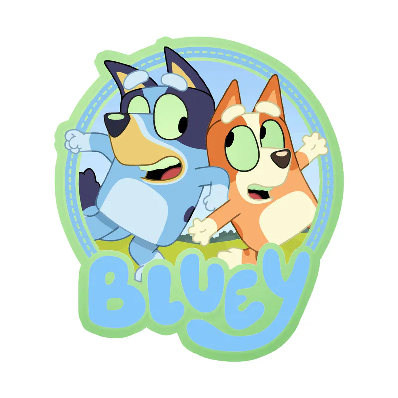 Bluey - Glow in the Dark Vinyl Sticker - Custom Size