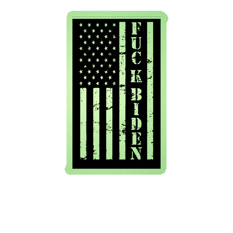 F*uck Biden Flag Glow in the Dark Vinyl Decal