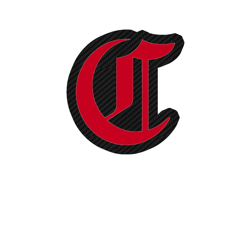 Cincinnati Reds - Fancy C - Carbon Fiber Vinyl Sticker - Custom Size
