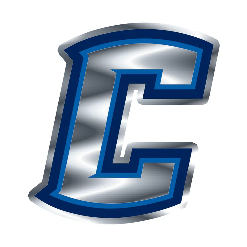 Creighton Blue Jays - C- Silver Chrome Vinyl Decal - Custom Size