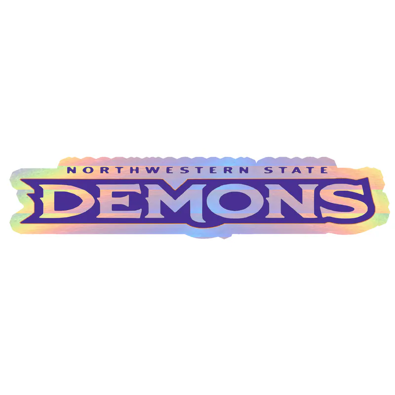 Northwestern State - Image 2 - Holographic Vinyl Decal - Custom Size