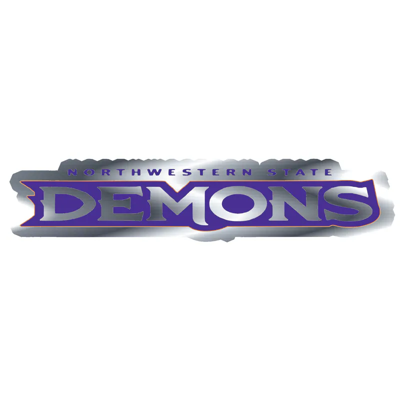 Northwestern State - Image 2 - Silver Chrome Vinyl Decal - Custom Size