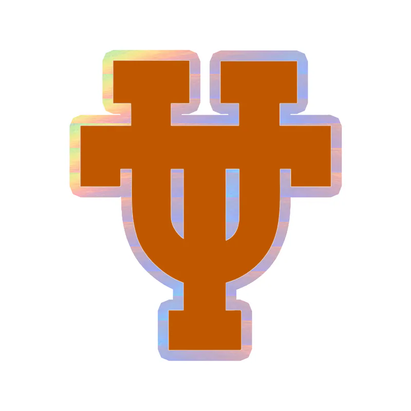 Texas Longhorns - Image 4 - Holographic Vinyl Sticker - Custom Size