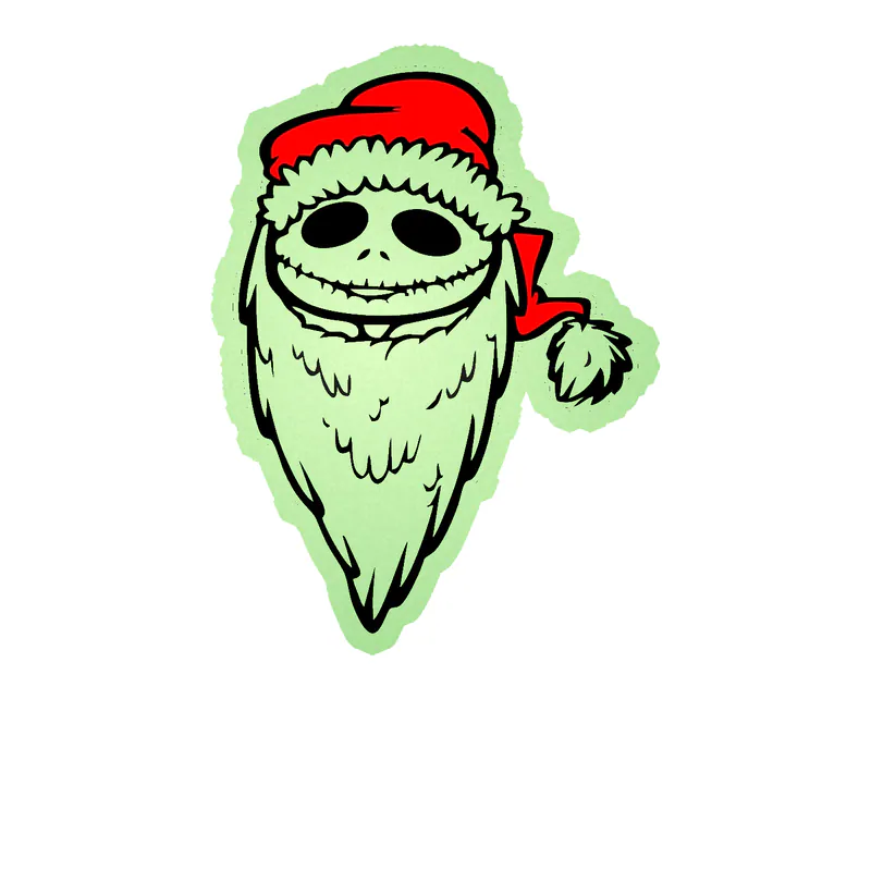 Nightmare Before Christmas Glow in the Dark Vinyl Sticker - Custom Size