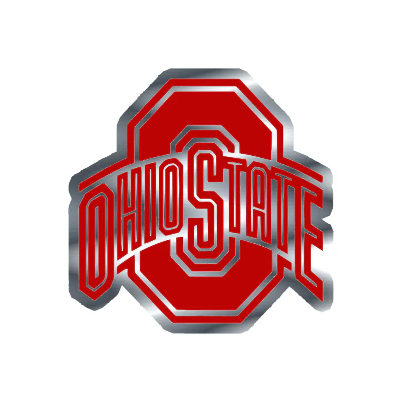 Ohio State Buckeyes - Image 12 - Silver Chrome Vinyl Decal