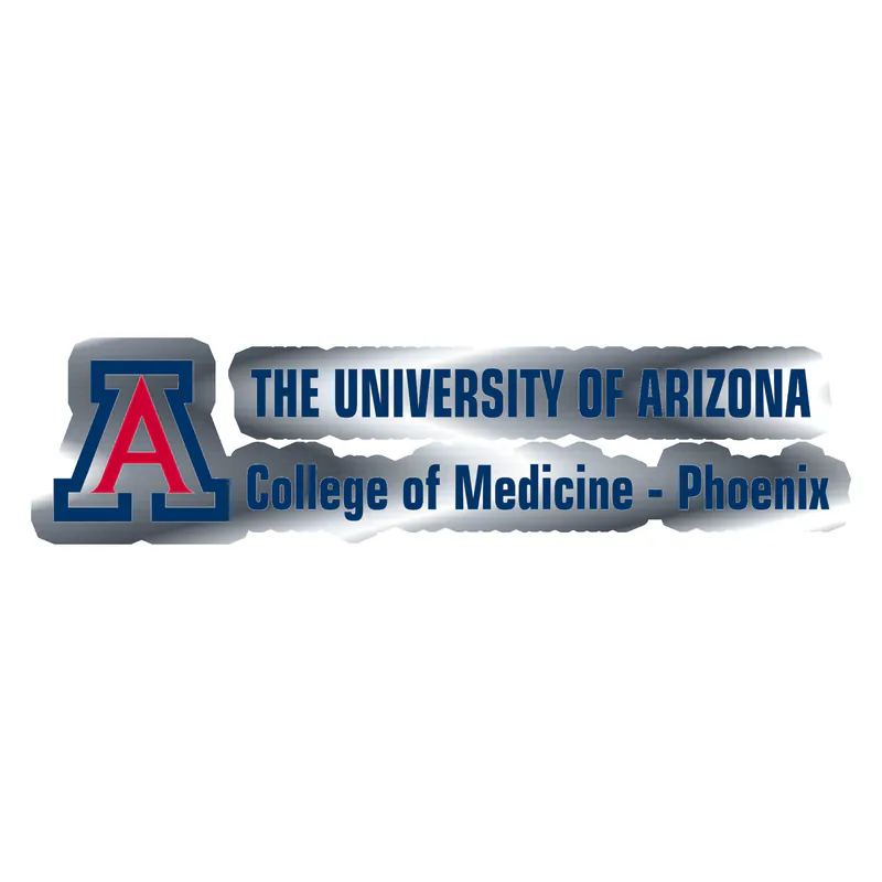University of Arizona Silver Chrome Vinyl Decal - Custom Size