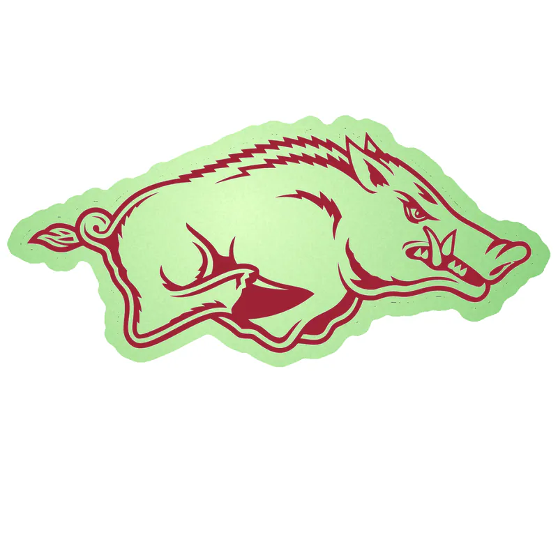 Arkansas Razorbacks - Image 21 - Glow in the Dark Vinyl Decal - Custom Size