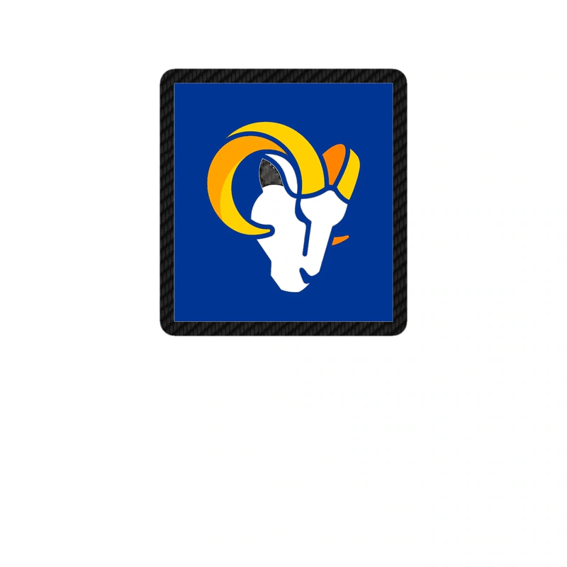 Los Angeles Rams - Image 6 - Carbon Fiber Vinyl Sticker - Custom Size