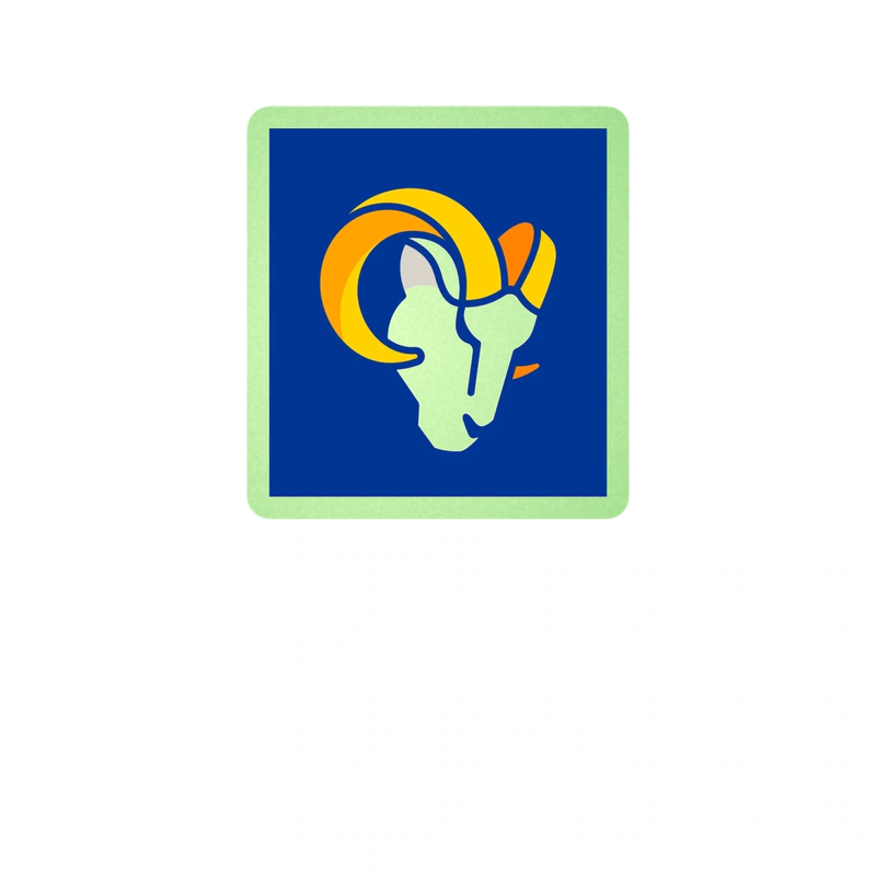 Los Angeles Rams - Image 6 - Glow in the Dark Vinyl Sticker - Custom Size