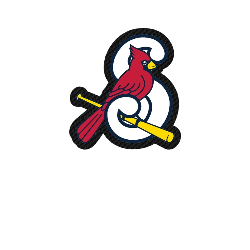 St. Louis Cardinals - S With Bird - Carbon Fiber Vinyl Sticker - Custom Size