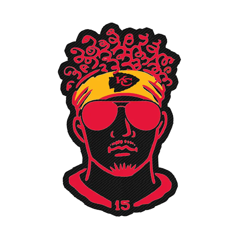 Kansas City Chiefs- Carbon Fiber Vinyl Sticker – Custom Size - Image 6