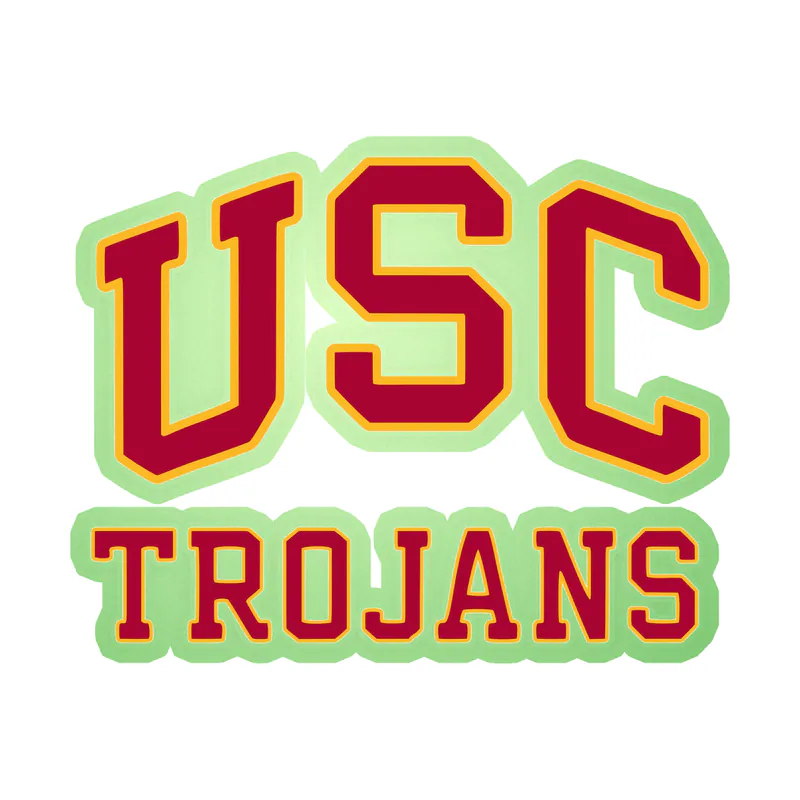 USC Trojans Glow in the Dark Vinyl Sticker - Custom Size