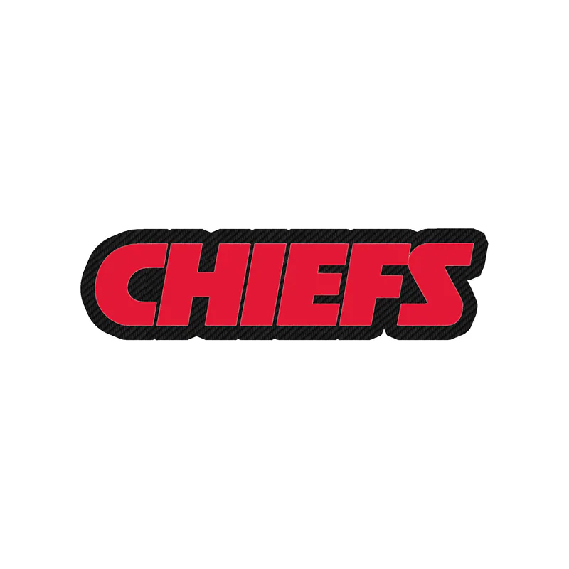 Kansas City Chiefs - Red Chiefs - Carbon Fiber Vinyl Sticker – Custom Size