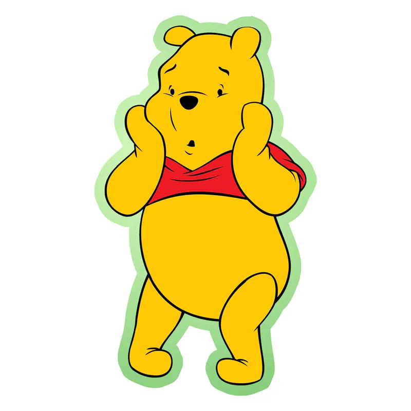 Winnie The Pooh - Glow in the Dark Vinyl Sticker - Custom Size