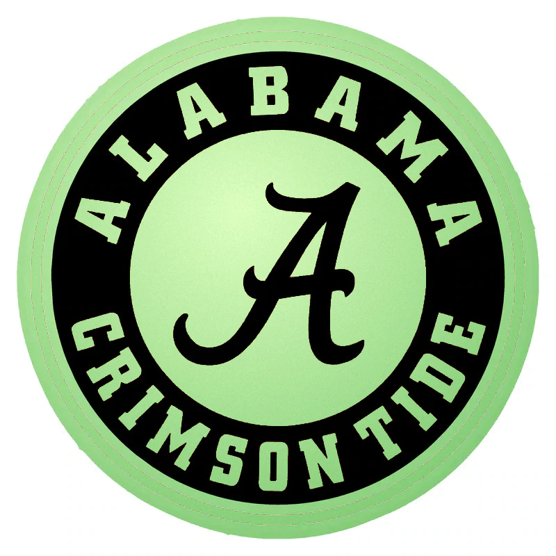Alabama Crimson Tide - Image 21 - Glow in the Dark Vinyl Decal - Custom Size