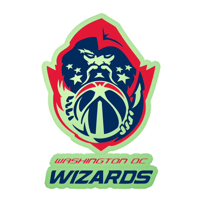 Washington Wizards - Image 5 - Glow in the Dark Vinyl Sticker - Custom Size