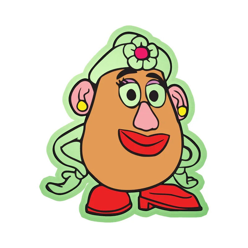 Toy Story Mrs. Potato Head Glow in the Dark Vinyl Sticker - Custom Size