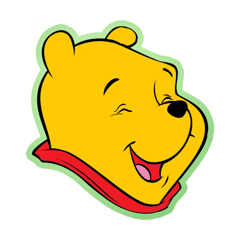 Winnie The Pooh - Glow in the Dark Vinyl Sticker - Custom Size