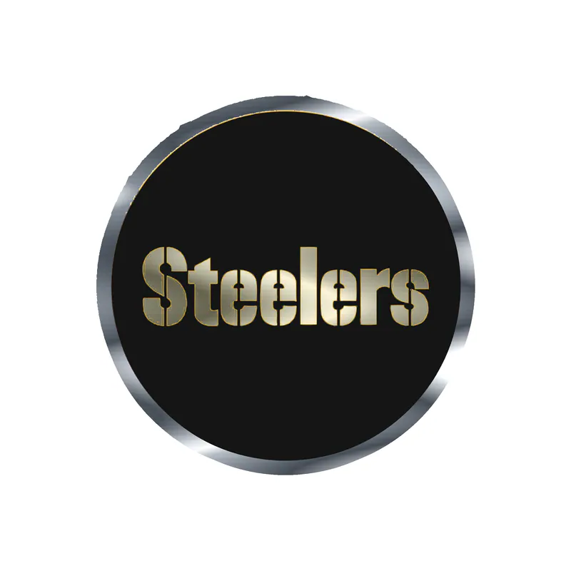Pittsburgh Steelers - Image 6 - Silver Chrome Vinyl Sticker - Custom Size